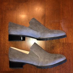 Nine West Gray Loafer with Dressy Heel